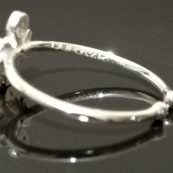 Joyería Ecuador: Anillo de plata cruz verde - RomeoJewelet.