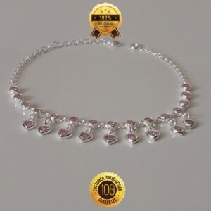 Pulsera de Plata Pura Corazón Rosada 925 Especial Marca RomeoJewelet Quito