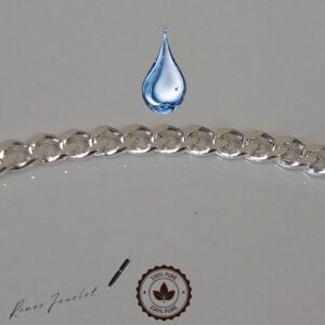 Exclusiva Pulsera de Plata Pura Eslabón Cubano, marca RomeoJewelet.