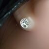 Sofisticados Aretes de Plata para Mujer - Diseño Árbol de la Vida Topos de Árbol de la Vida en Plata Pura – Vista en Orejas, Diseño Elegante de RomeoJewelet