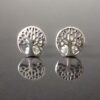 Auténticos Aretes de Plata Árbol de la Vida - Hechos en Ecuador Topos Árbol de la Vida en Plata Pura Romeo Jewelet