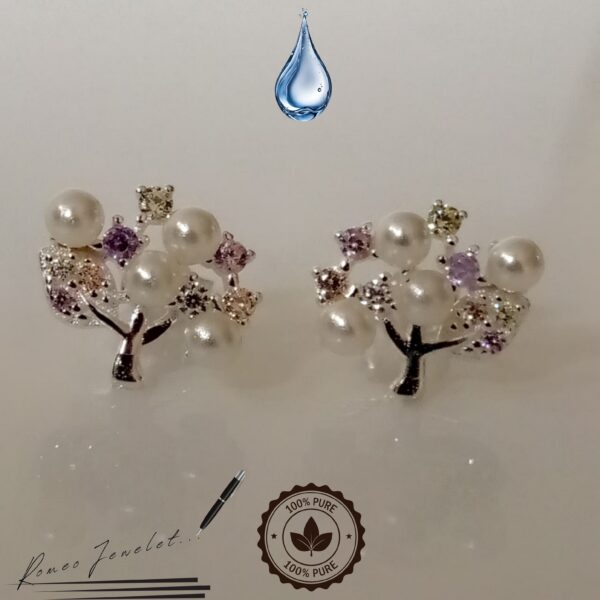 Topos-Plata-Arbol-Vida-Perlas-Circones-6 Topos con inspiración natural y piedras que reflejan luz y elegancia